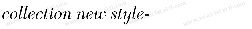 collection new style字体转换